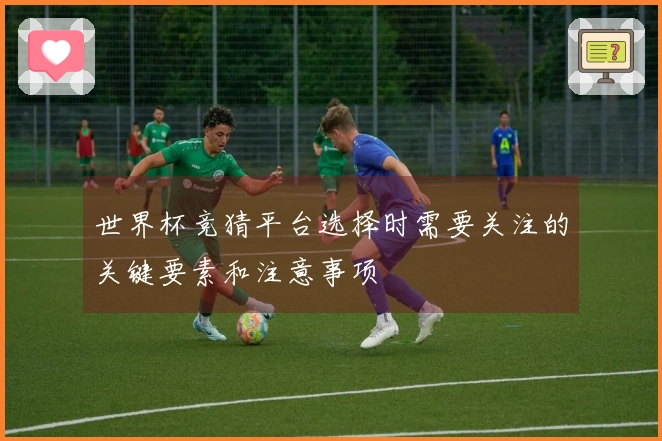 世界杯竞猜平台选择时需要关注的关键要素和注意事项